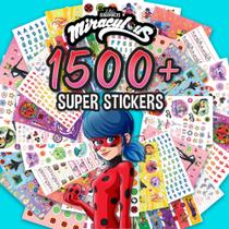 Livro de adesivos Horizon Group USA Miraculous 1500+ Super Stickers