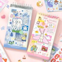 Livro de Adesivos Kawaii 40 Folhas Fofas para Diário e Planner DIY