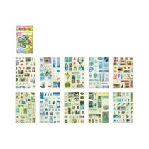 Livro De Adesivos Recortados Estilo Showa Japonês Kawaii Para Decoração De Scrapbooking DIY