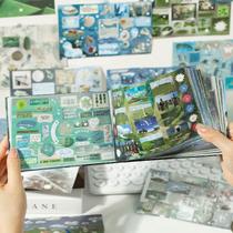 Livro de adesivos Retro Dreamcore com 72 folhas de papel misto Livro de adesivos Retro Dreamcore com 72 folhas de papel misto