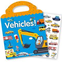 Livro de adesivos reutilizável RUSON Vehicles Truck Kids 2-4 Years