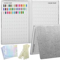 Livro de amostras de esmaltes vnjaoi 308 Leather Nail Color Livro de amostras de esmaltes vnjaoi 308 Leather Nail Color