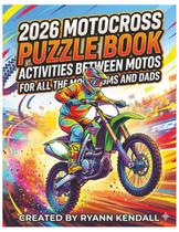 Livro de Atividades e Quebra-cabeças de Motocross 2026
