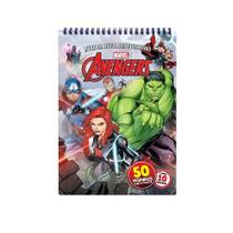 Livro de Atividades Educativas Avengers 50 Desenhos Bicho Esperto