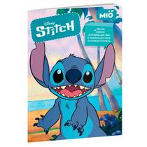 Livro de Atividades Interativas Mió Disney Stitch para Colorir com Máscara Adesivos e Ponteiras para Lápis