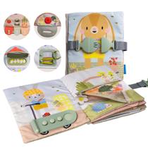 Livro de atividades Taf Toys Montessori para 1-3 anos com 12 Activ