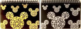Livro de autógrafos Emerald Mickey Mouse Black Spiral (conjunto de 2 livros)