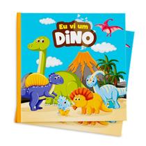 Livro de Banho Infantil Leitura Eu Vi Um Dino BS Toys
