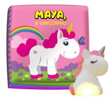 Livro de Banho - Maya, a Unicórnio com Luz + Toque e Sinta Fiona, a Fada - Kit de Livros