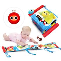 Livro de bebê de tecido macio Yookidoo Lights & Music de 0 a 12 meses