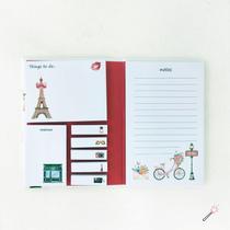 Livro de Bloco de Notas + Memo Sticks Modelo:Paris