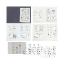 Livro de Bordados para Iniciantes Kit Criativo de Costura DIY com Padrões e Ferramentas