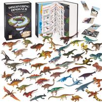 Livro de brinquedos de dinossauros BIWASE com 50 figuras diferentes de dinossauros Livro de brinquedos de dinossauros BIWASE com 50 figuras diferentes de dinossauros