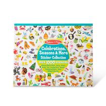 Livro de coleção de adesivos Melissa & Doug Mais de 1.000 adesivos