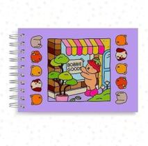 Livro de Colorir 50 Folhas Grossas Harry Potter, Stitch, Bobbie Goods, Hello Kitty, Capivara, Temas Cristãos