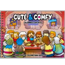 Livro De Colorir Adulto Colorindo Com Deus Cute Comfy