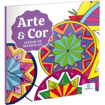 Livro De Colorir Adulto Jardim De Mandalas Antiestresse