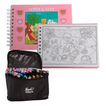 Livro de Colorir Adulto Tipo Boobie Goods Com Canetinha Livro de Colorir Adulto Tipo Boobie Goods Com Canetinha