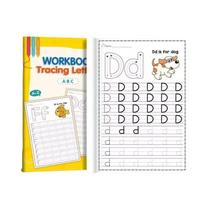 Livro De Colorir Alfabeto Maiúsculas E Minúsculas Para Prática De Caligrafia 26 Letras Treinamento