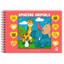 Livro De Colorir Amazing Animals