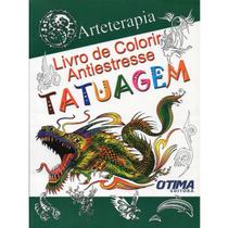 Livro de Colorir Antiestresse - Tatuagem - Arteterapia