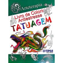 Livro De Colorir Antiestresse Tatuagem Arteterapia