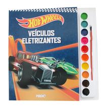 Livro De Colorir Aquarela Hot Wheels Colorindo Pincel Educativo - Ciranda Cultural
