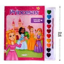 Livro de Colorir Aquarela Princesas