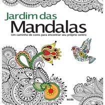 Livro de colorir arteterapia jardim das mandalas - antiestresse