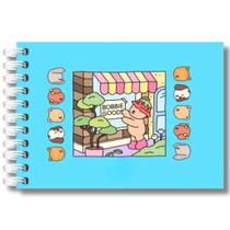 Livro de Colorir Bobbie Goods Caderno de Pintar Capa Dura Azul ou Rosa