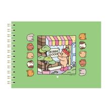 Livro de Colorir Bobbie Goods Capa Dura 50 Folhas Caderno de Desenho Pintura