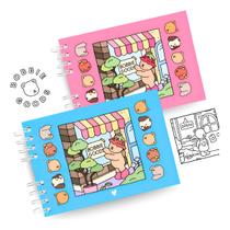 Livro De Colorir Bobbie Goods Capa Dura A5 Desenhos 180g 50f