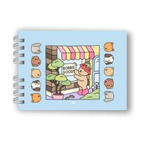Livro De Colorir Bobbie Goods Capa Dura Azul E Rosa 50 Páginas A5 180g - Boobie Goods 50 Desenhos Pronta Entrega