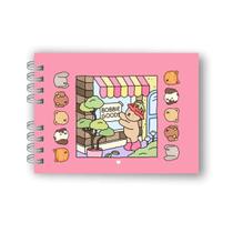 Livro De Colorir Bobbie Goods Capa Dura Desenhos 50 Páginas A5 Pintar Canetinhas Caderno Cores - Boobie Gods