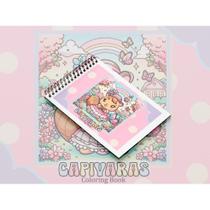 Livro de Colorir Bobbie Goods do Stitch ou Capivara 50 Folhas Caderno de Desenho Pintura Coloring Book Ursinho Bobi