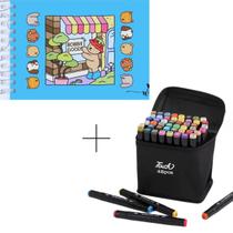 Livro De Colorir Bobbie Goods Possui 50 Paginas+48 Canetas