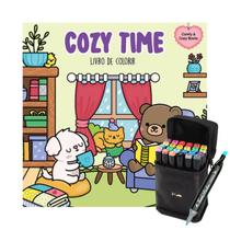 Livro De Colorir Bobbie Goods Tik Tok 48 Páginas Folha 150 Gm2 + 24 Canetinhas Ponta Dupla