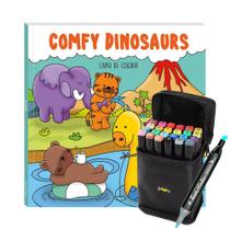 Livro De Colorir Bobbie Goods Tik Tok 48 Páginas Folha 150 Gm2 + 24 Canetinhas Ponta Dupla