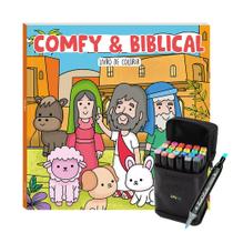 Livro De Colorir Bobbie Goods Tik Tok 48 Páginas Folha 150 Gm2 + 24 Canetinhas Ponta Dupla