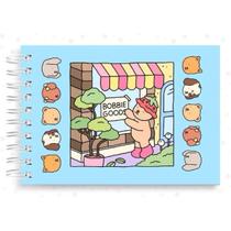 Livro De Colorir Bobie Gods Comfy Cozy Capa Dura Desenhos Variados Folha Acetato Papel Gramatura