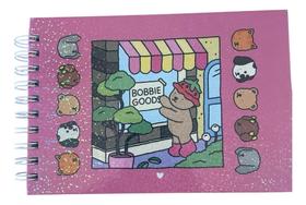 Livro De Colorir Boob Goods Desenhos Variados com Capa Holografica .