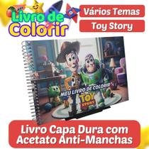 Livro De Colorir Caderno De Pintar Vários Temas Capa Dura Com Acetato Personagens Infantil