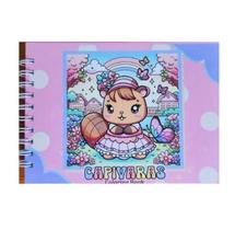 Livro De Colorir Capivara Bobbie Goods 50 Folhas Capa Dura180G Livro De Colorir Capivara Bobbie Goods 50 Folhas Capa Dura180G