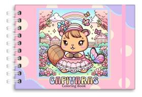 Livro De Colorir Capivara Capa Dura 50 Páginas A5 180g Estilo Bobbie Goods Livro De Colorir Capivara Capa Dura 50 Páginas A5 180g Estilo Bobbie Goods