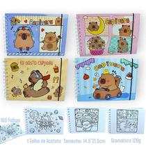 Livro De Colorir Capivaras 50 Páginas 6 modelos diferentes Livro De Colorir Capivaras 50 Páginas 6 modelos diferentes