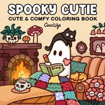 Livro de Colorir Coco Wyo Spooky Cutie para Adultos e Adolescentes