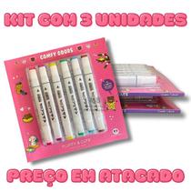 Livro de colorir com 48 paginas Comfy Goods Fluffy e Cute 6 canetas Touch Brancas Atacado 3 Unidades Presente Livro de colorir com 48 paginas Comfy Goods Fluffy e Cute 6 canetas Touch Brancas Atacado 3 Unidades Presente