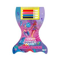 Livro de Colorir com Canetinhas e Adesivos Barbie- Magic