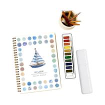 Livro De Colorir Com Tema Animal Em Aquarela Para Adultos: Padrões E Colisão De Aquarelas