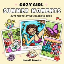 Livro de colorir Cozy Girl Summer Livro de colorir Cozy Girl Summer